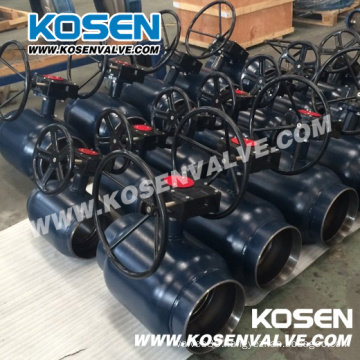 Full Welded Underground Ball Valves with Gear Box